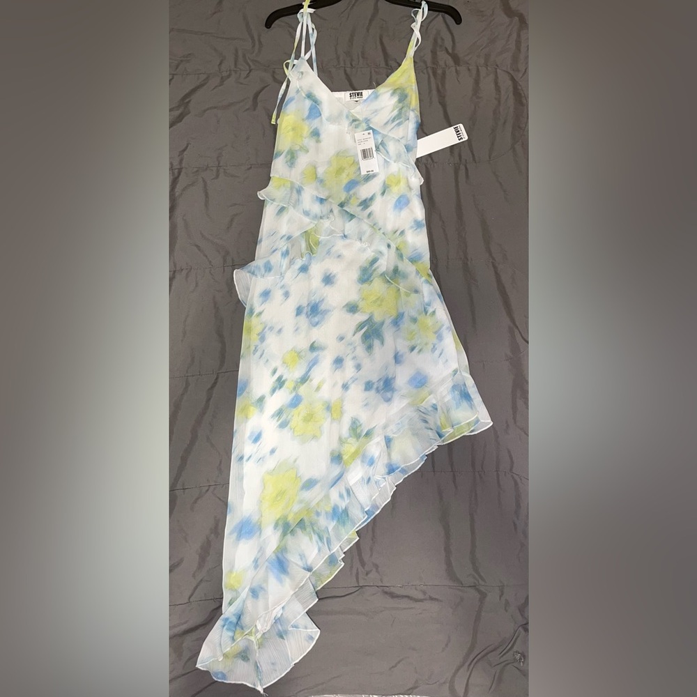 Steve Madden Blue and Green Floral Dress